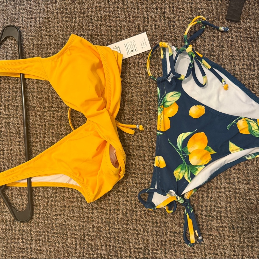 Women’s Swim Lemon Print Bikini Set